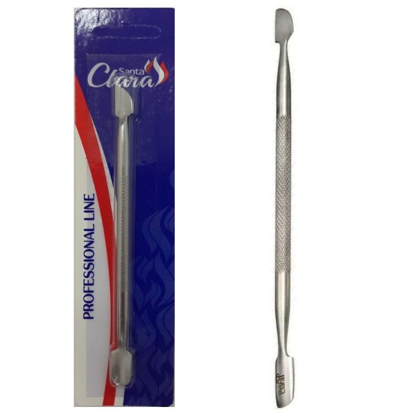 ESPÁTULA DUPLA PARA CUTÍCULA EM AÇO INOX